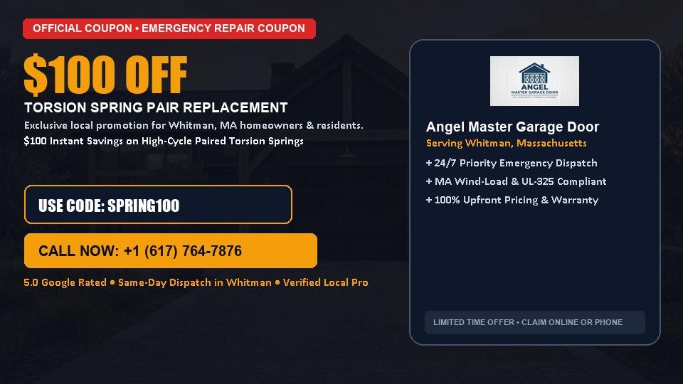 Angel Master Garage Door $100 OFF Dual Torsion Spring Replacement