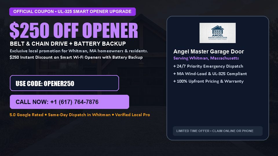 Angel Master Garage Door $250 OFF Premium LiftMaster Opener Installation